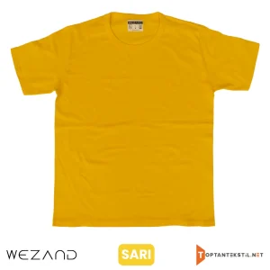 Toptan Baskılı Sarı Promosyon İş Tişörtü