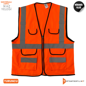 Sertifikalı Mühendis Yeleği - Turuncu