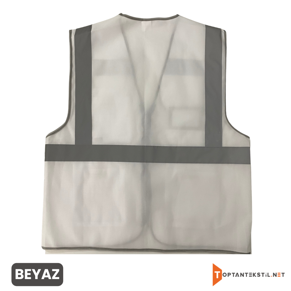 Beyaz Mühendis Reflektif Yelek