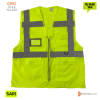 Fileli Cepli İkaz Yeleği - Sarı