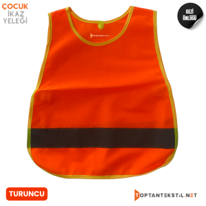 Çocuk İkaz Yeleği - Turuncu