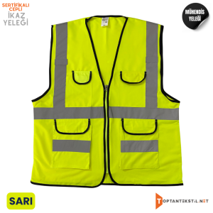 Sertifikalı Mühendis Yeleği - Sarı