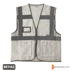 Beyaz Mühendis Reflektif Yelek