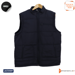 Nakış Baskılı İş Yeleği - Lacivert