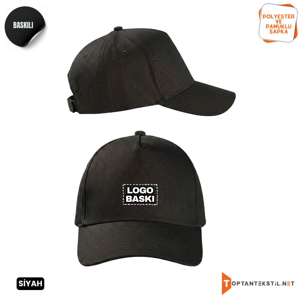 Baskılı Promosyon Polyester Şapka - Görsel 5