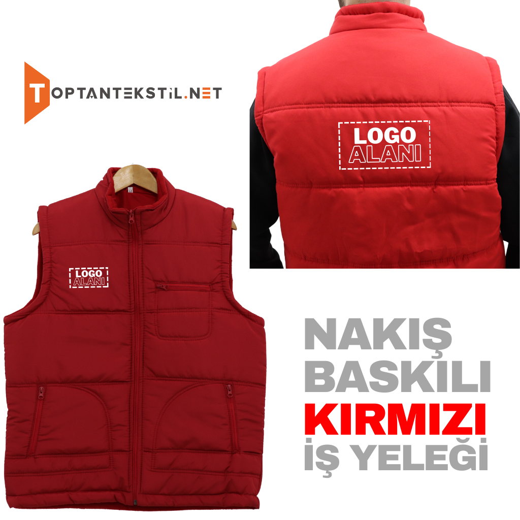 Nakış Baskılı İş Yeleği - Görsel 3