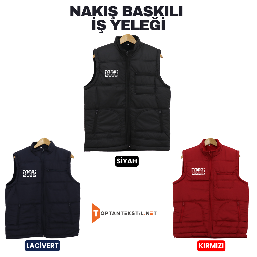 Nakış Baskılı İş Yeleği