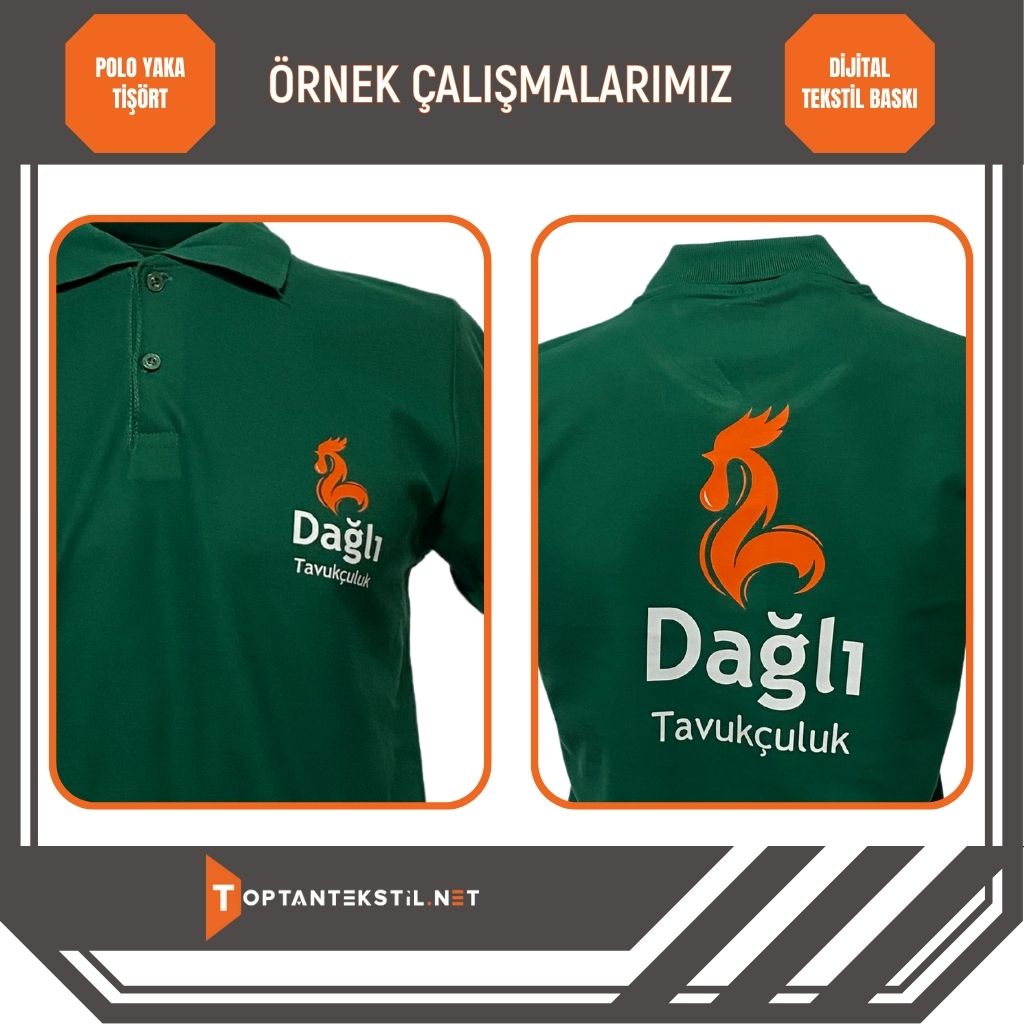 Polo Yaka Tişört - Haki - Görsel 3