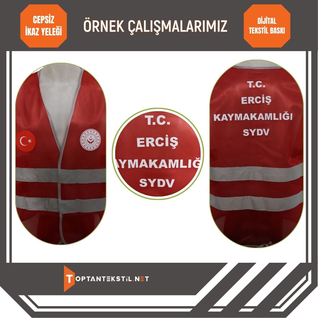 Kırmızı Fosforlu Yelek - Görsel 5