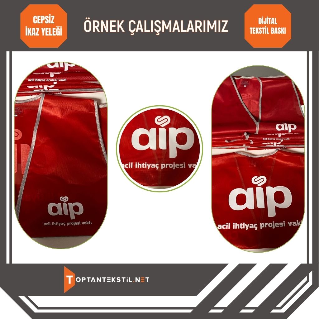 Kırmızı Fosforlu Yelek - Görsel 3