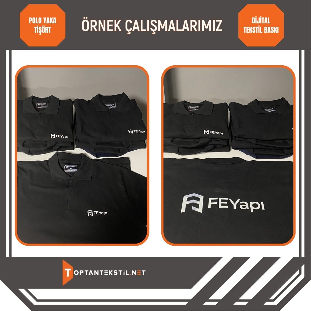 Polo Yaka Tişört - Saks Mavi - Görsel 4