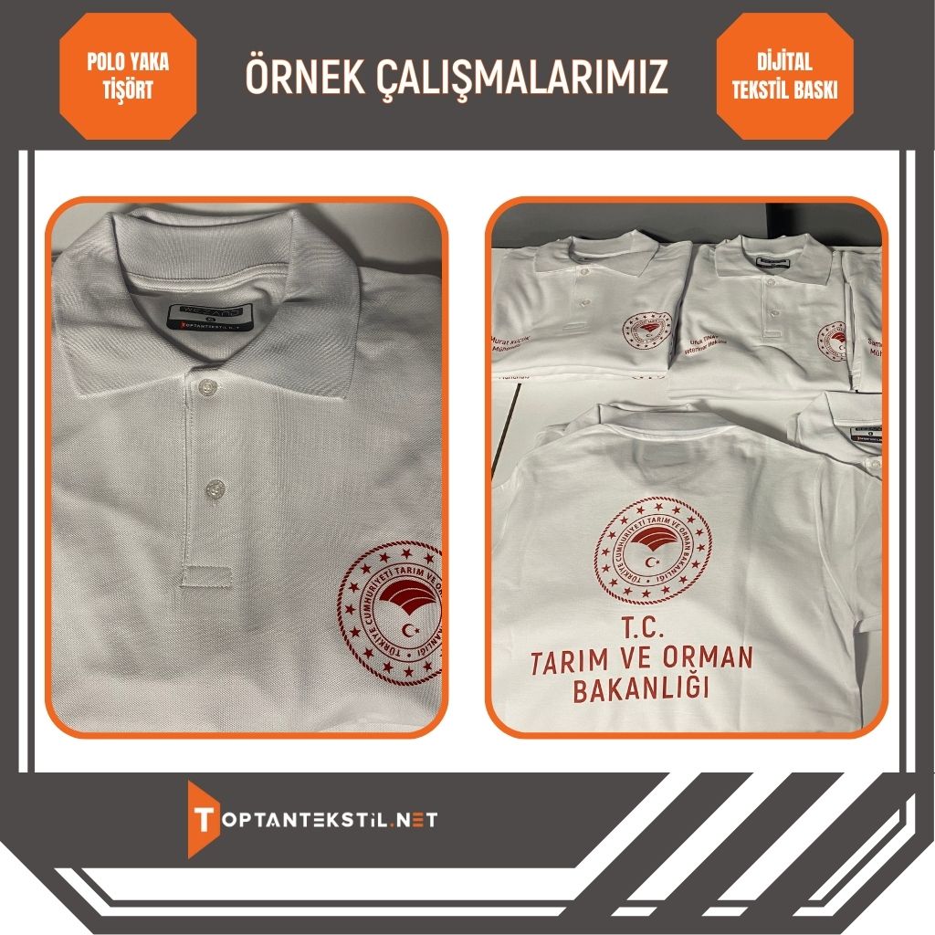 Polo Yaka Tişört - Saks Mavi - Görsel 5