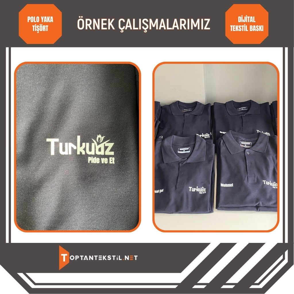 Polo Yaka Tişört - Lacivert - Görsel 4